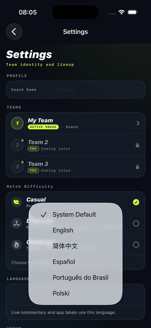 10 supported languages